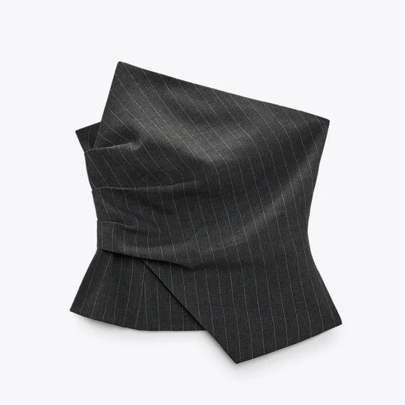 BLOGGER'S FAVE! Zara Corset Dark Gray NWT - Picture 17 of 17